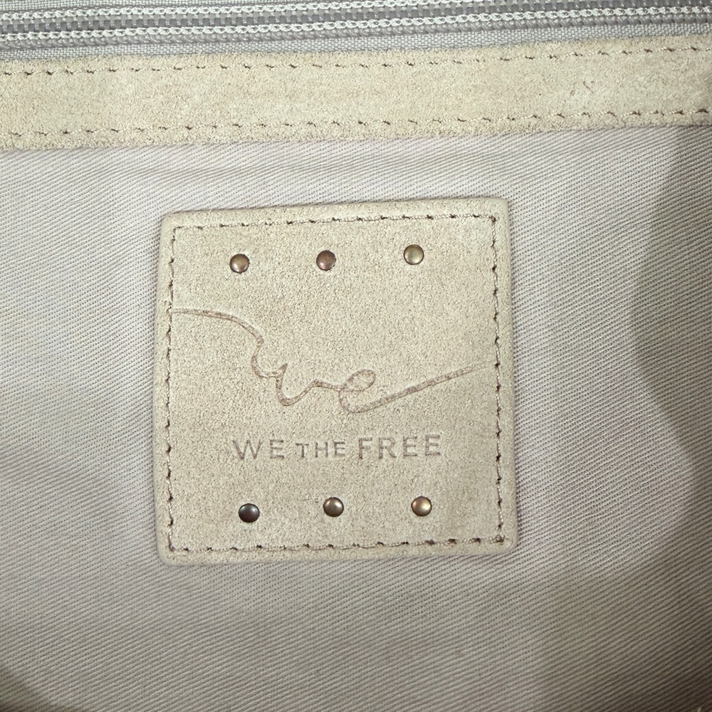 Free People We The Free Honor Oversized Tote Bag Suede Brown Boho Contemporary - Picture 3 of 5